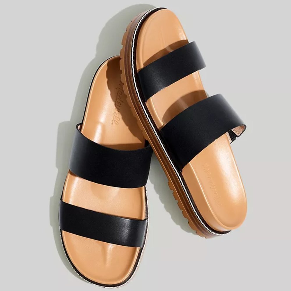 Madewell Charley Double-Strap Slide Sandal